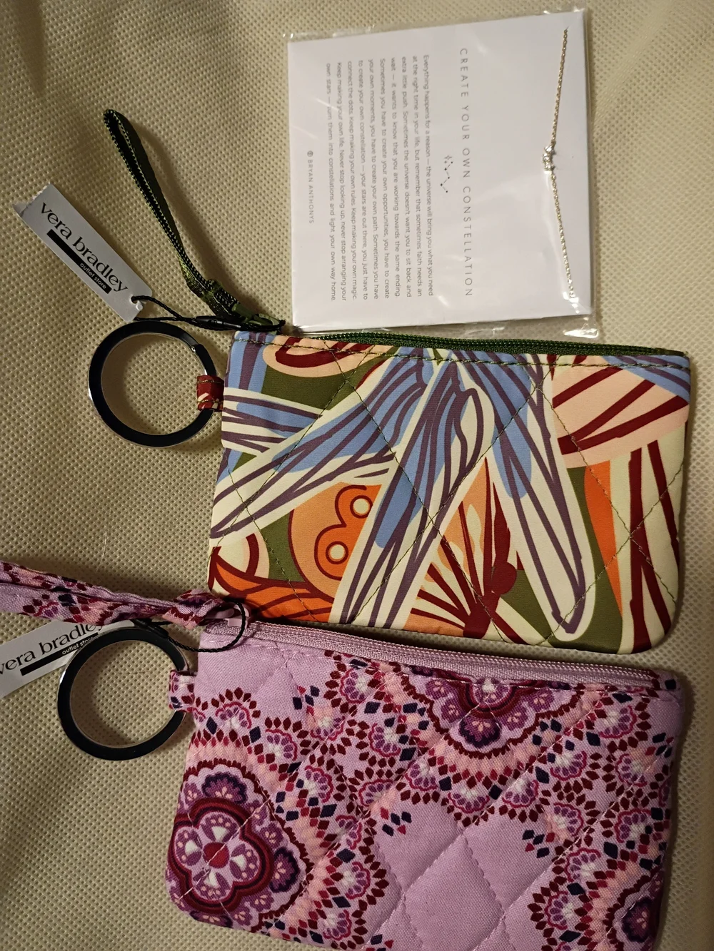 Vera Bradley ID Holder And A Necklacen